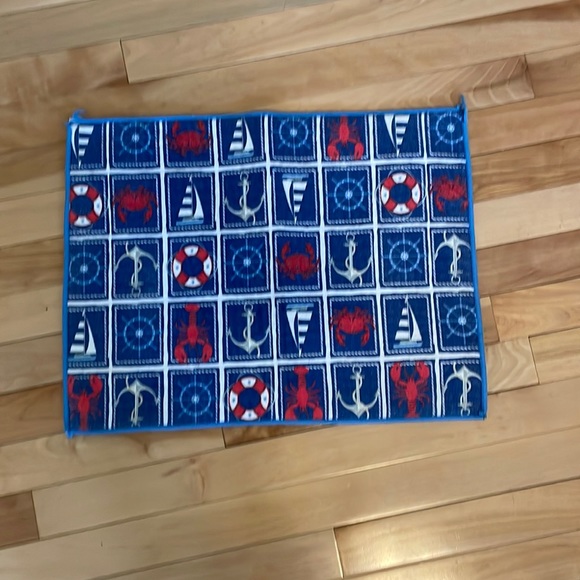make me an offer ❤️ Nautical dish drying Mat - Picture 1 of 6
